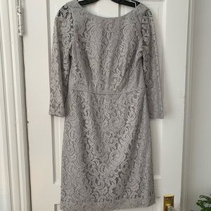 Lacey gray formal dress